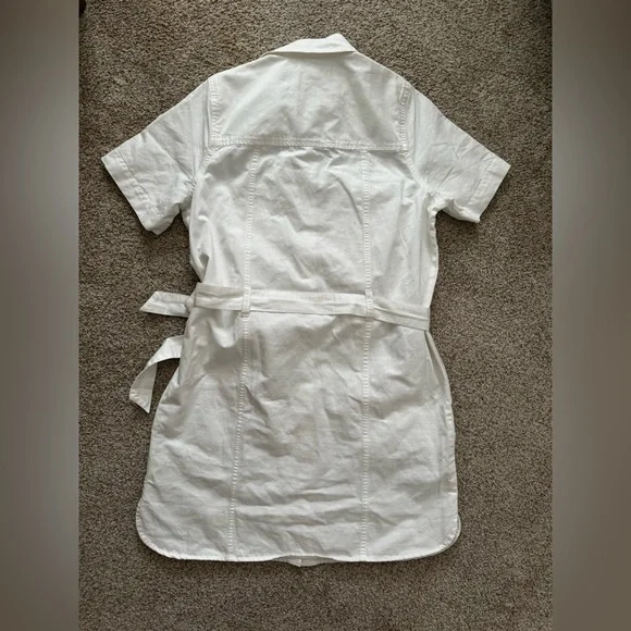 Madewell Courier Seamed Denim Tie Waist Shirtdress - Picture 7 of 7